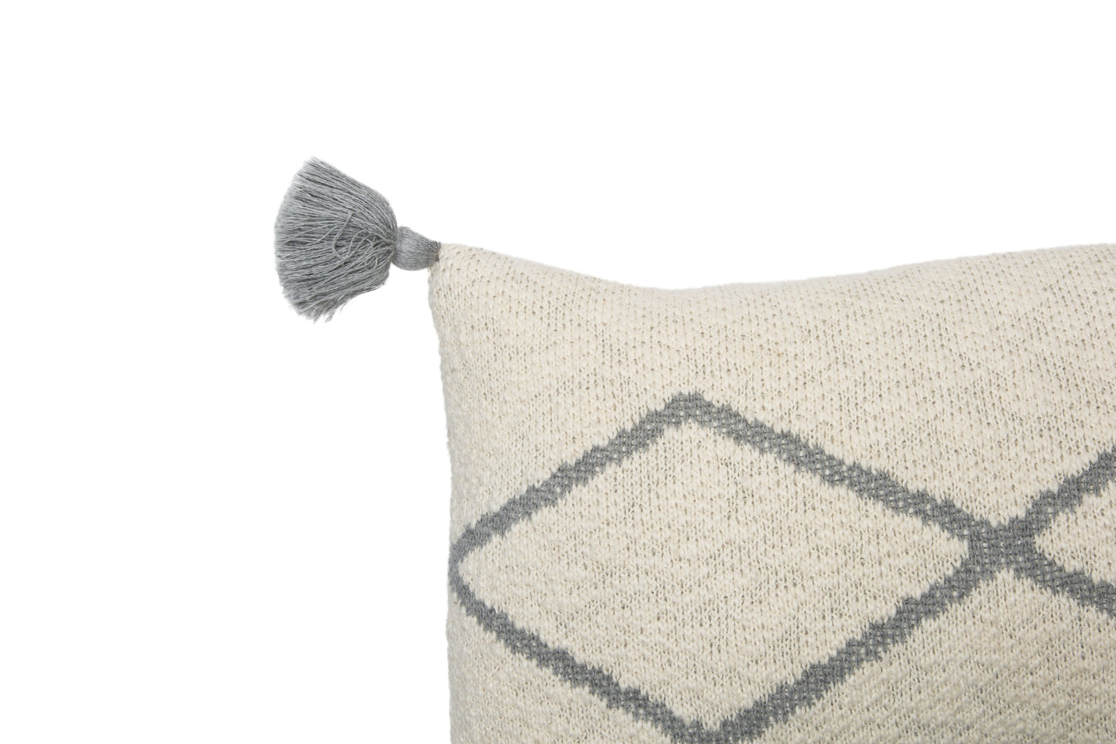 Little Oasis Knitted Pillow - Grey - Project Nursery
