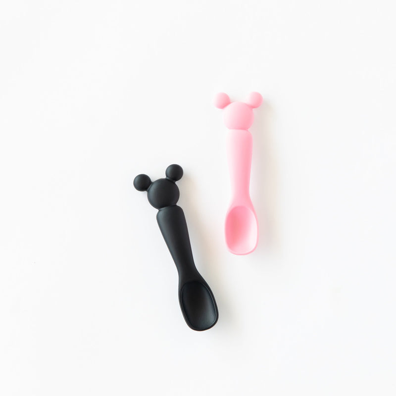 Silicone Dipping Spoons - Minnie Black + Pink - Project Nursery