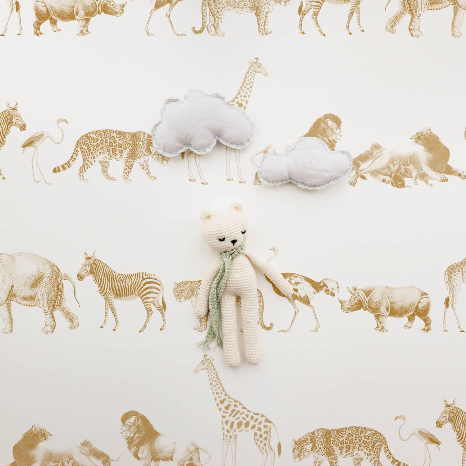 Vintage Safari Animal Wallpaper - Project Nursery