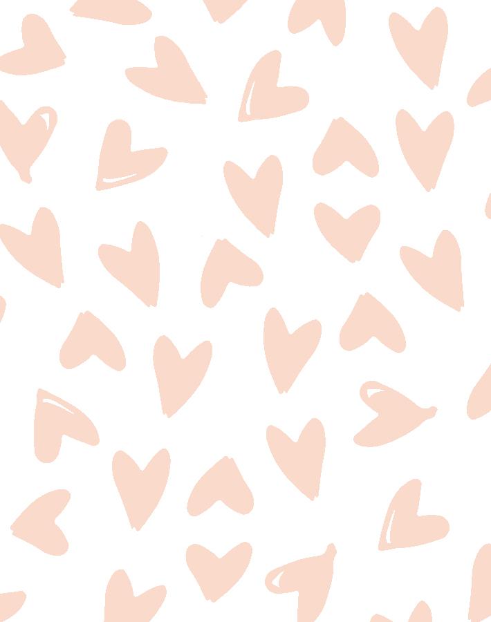 Hearts Wallpaper - Project Nursery
