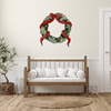 Bow Holiday Wreath Individual Wall Decal