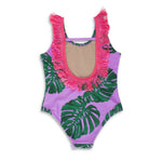 Lilac Botanical Fringe-Back Scoop Swimsuit - Project Nursery