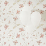 Soft Pink Floral Print Wallpaper - Project Nursery
