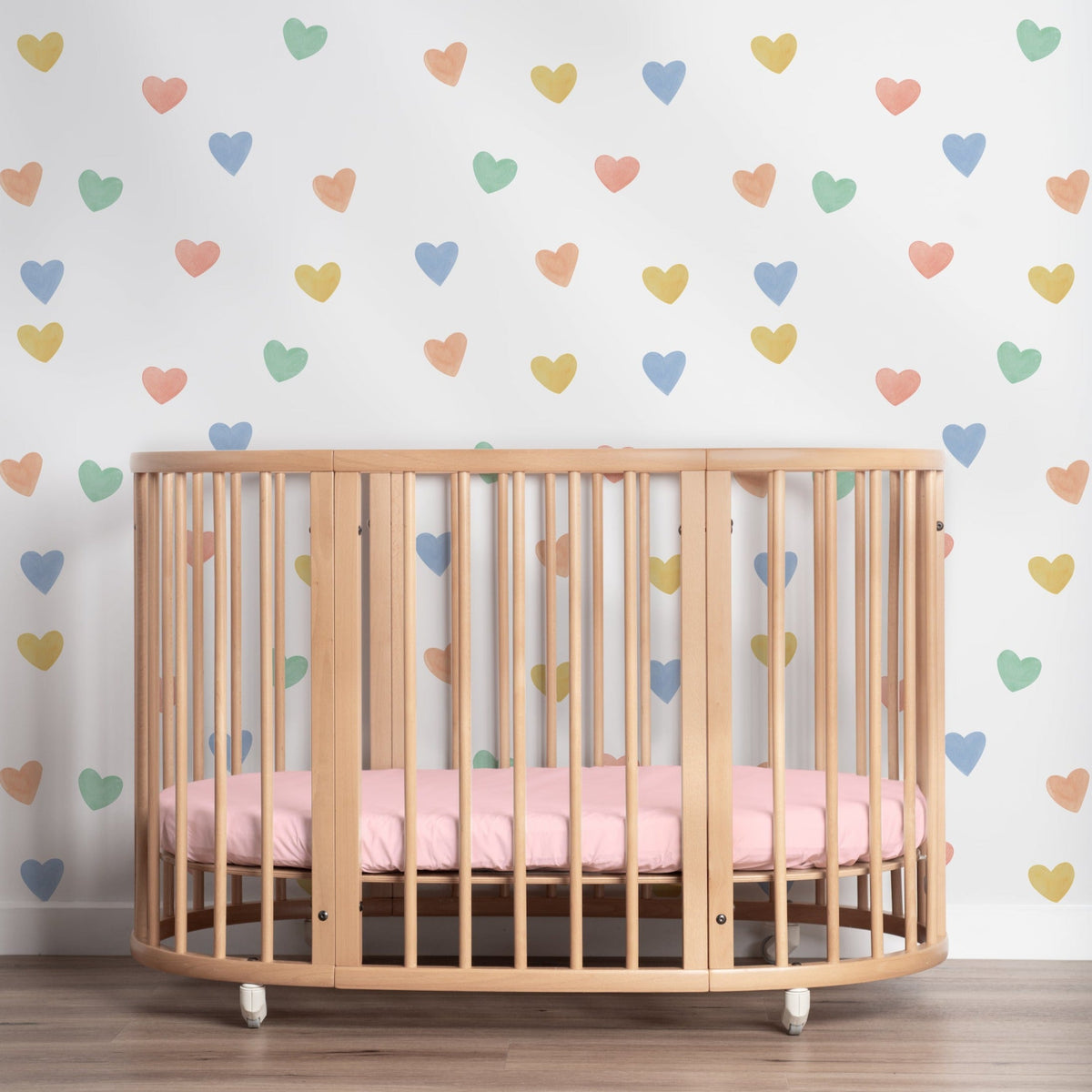 Spring Hearts Wall Decal Set