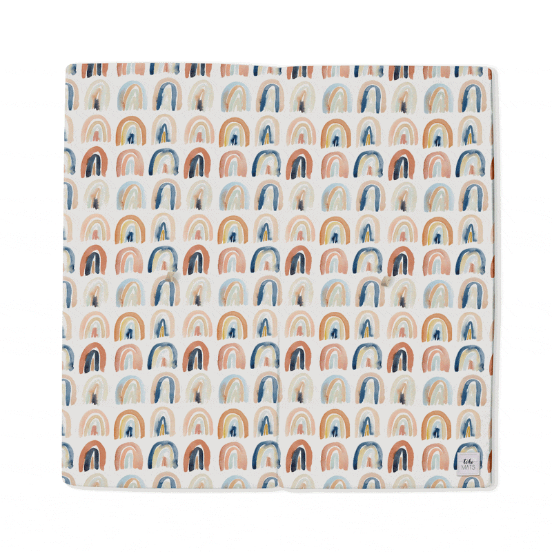 Rainbow Watercolor Padded Playmat - Project Nursery