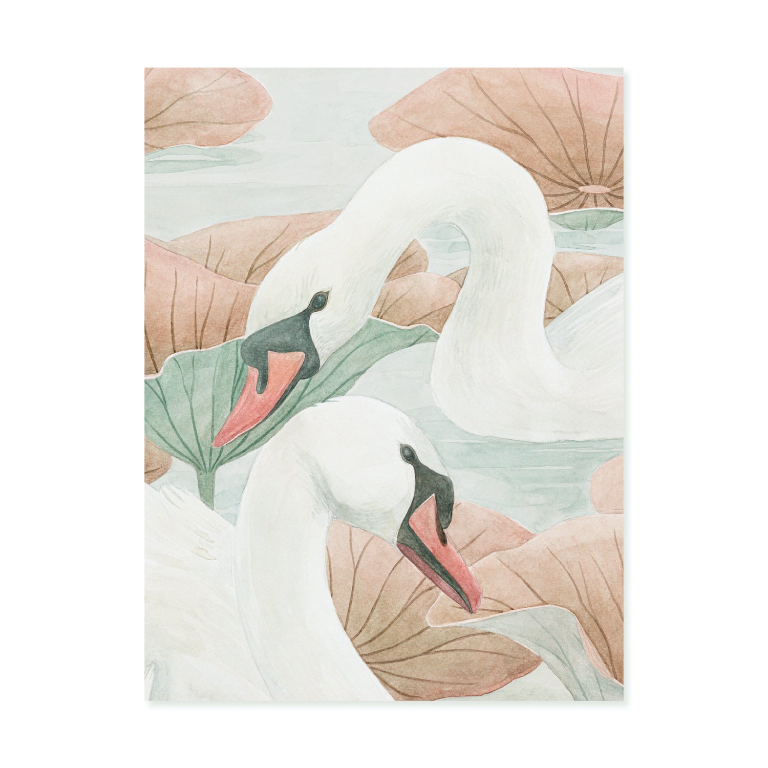 Classic Swan Lake Wallpaper Mural