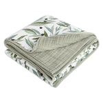 Olive Branches Quilt in 3-Layer GOTS Certified Organic Muslin Cotton
