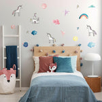 Rainbow + Unicorn Wall Decal Set - Project Nursery