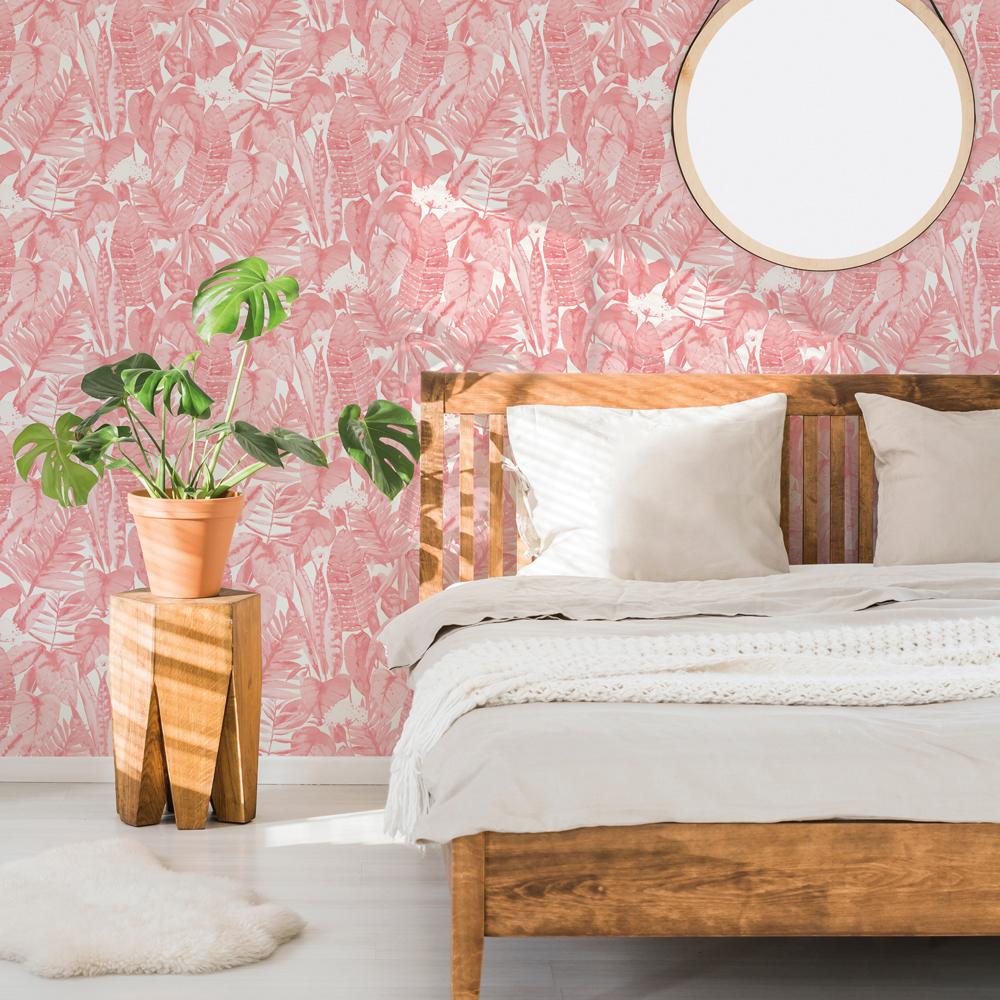 Tropical Jungle Wallpaper - Pink Lemonade - Project Nursery