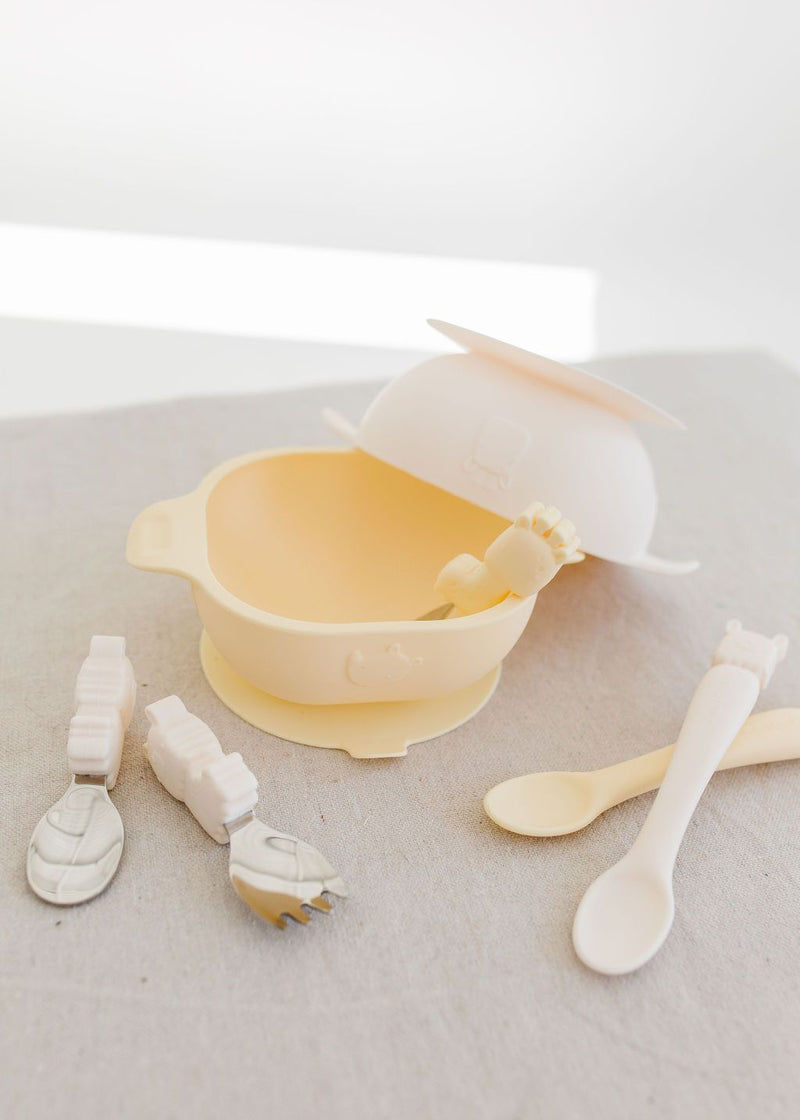 Born to be Wild Silicone Snack Bowl - Ginger Honey - Project Nursery