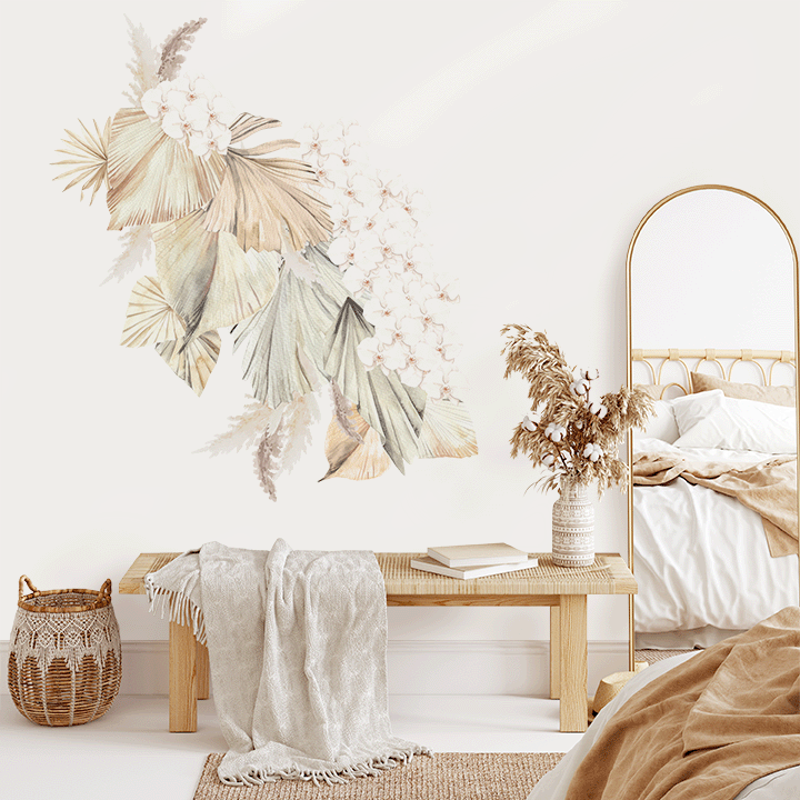 Bohemian Palm Clusters Wall Decal Set