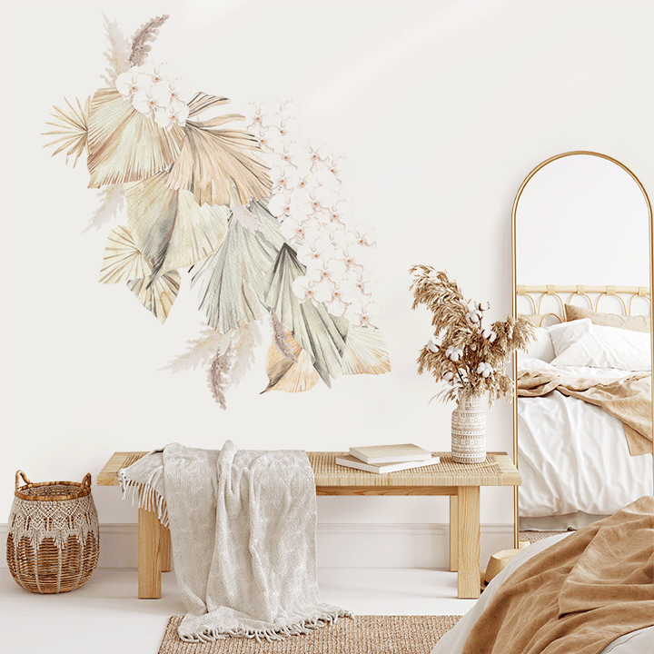 Bohemian Palm Cluster Wall Decals