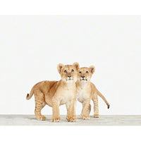 Lion Cub Twins Print - Project Nursery