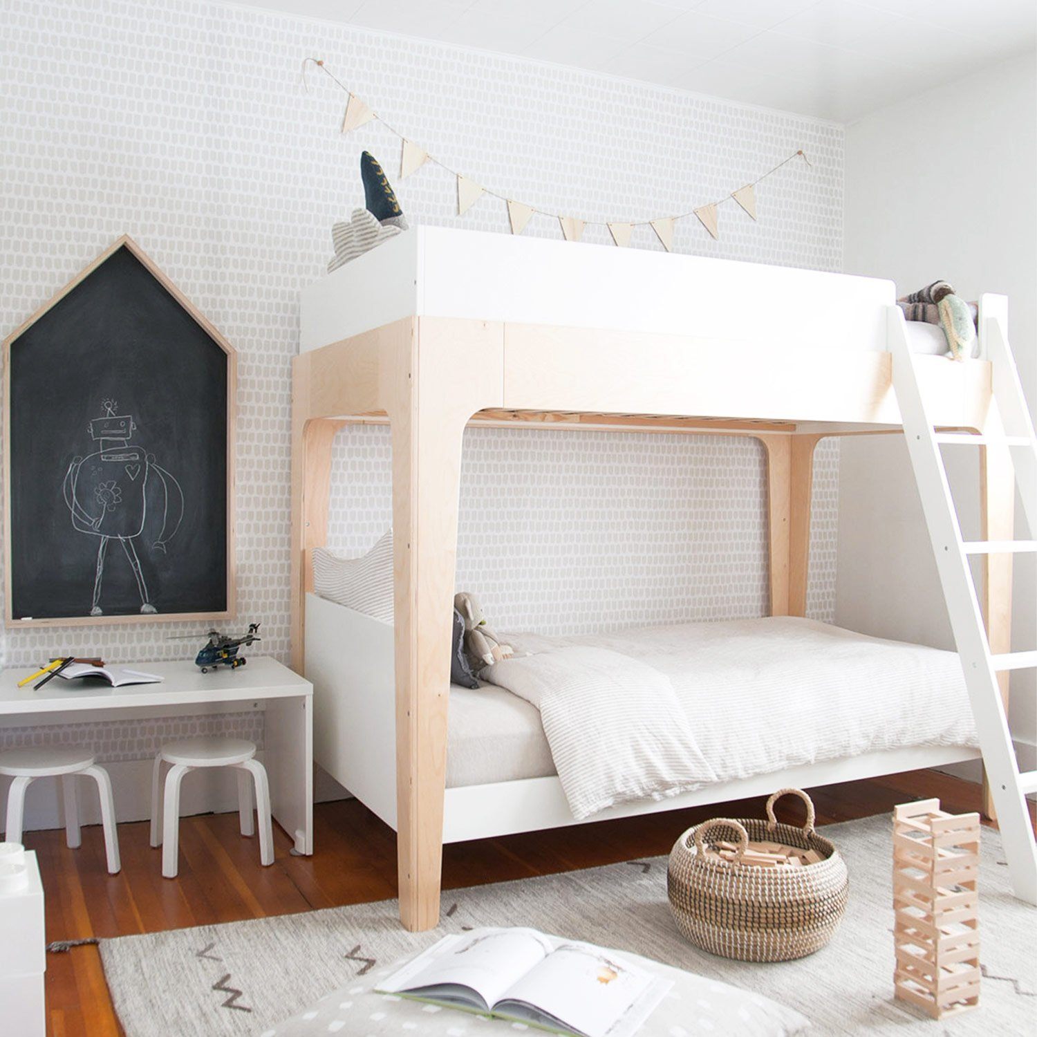 Neutral Color Tiny Brush Pattern Wallpaper - Project Nursery