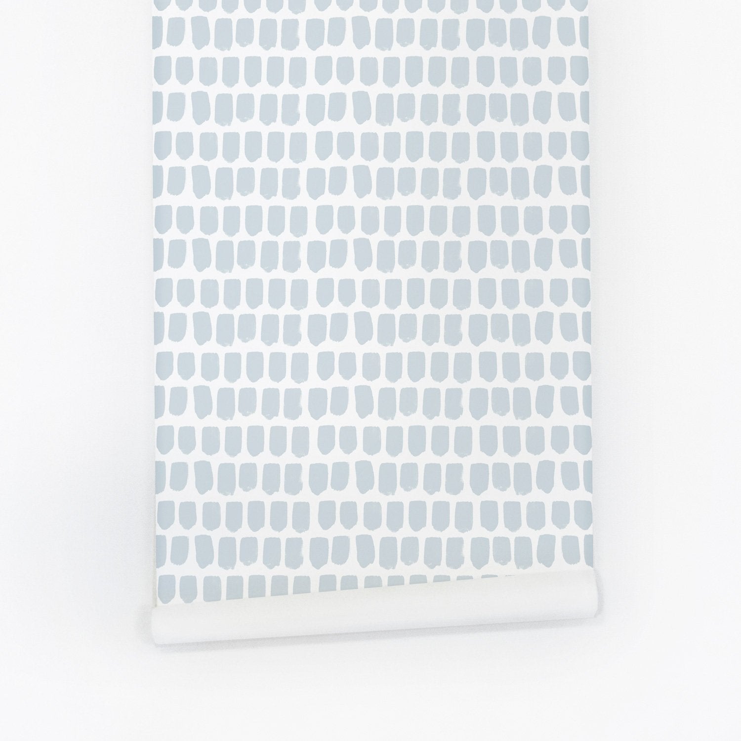 Blue Tiny Brush Pattern Wallpaper - Project Nursery