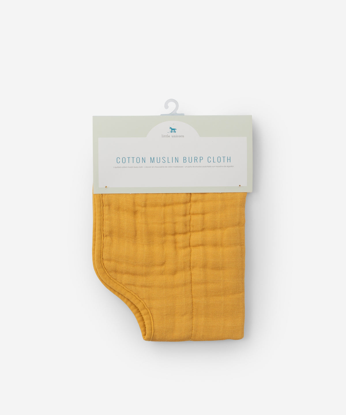 Mustard Cotton Muslin Burp Cloth - Project Nursery