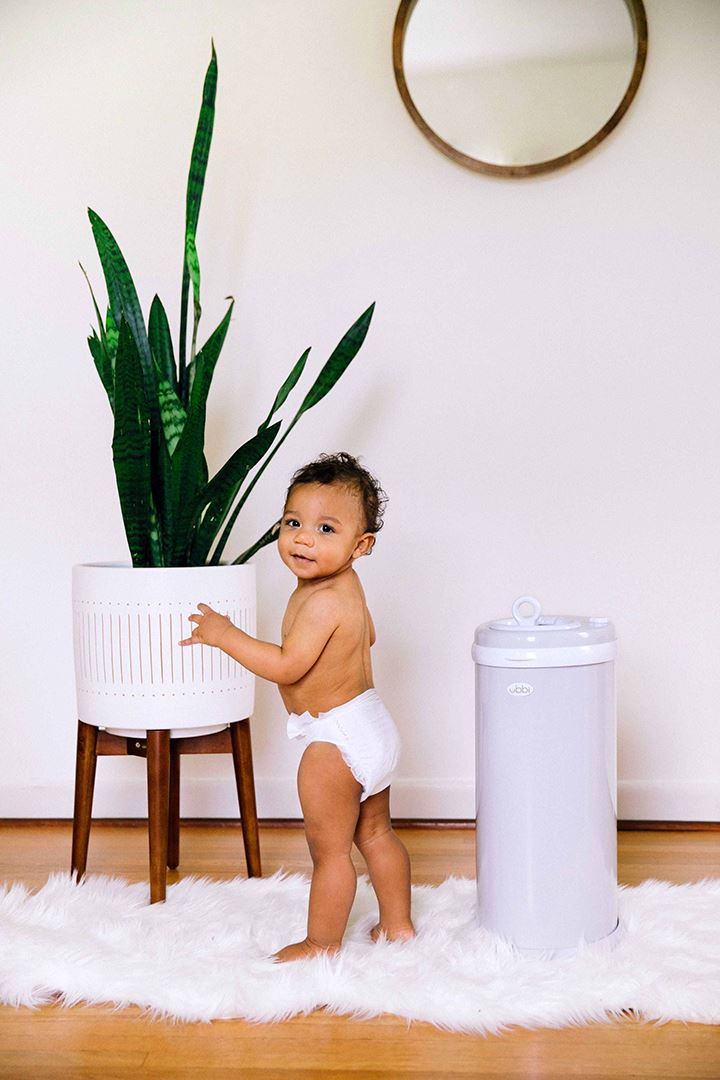 Ubbi Diaper Pail in Gray - Project Nursery