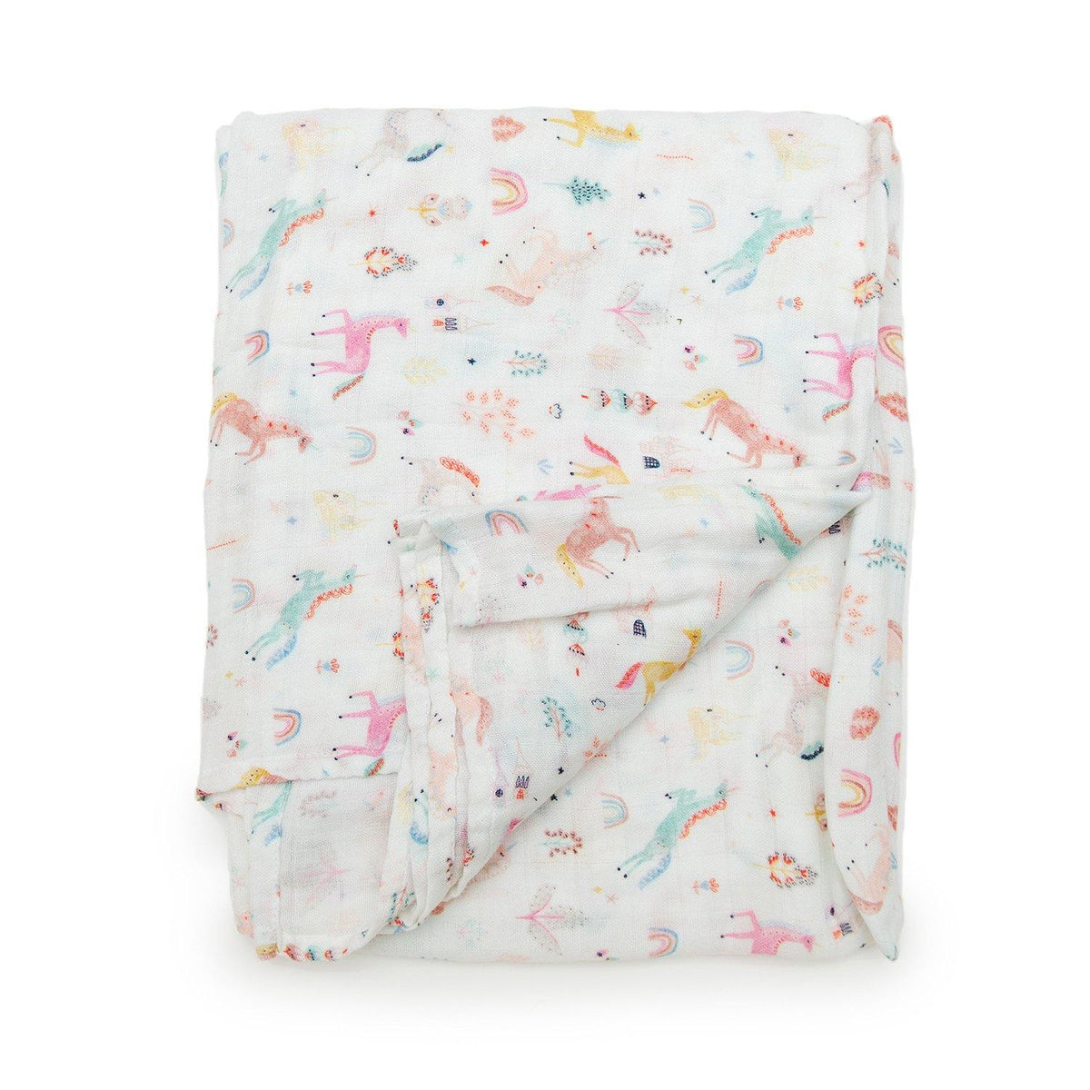 Unicorn Dream Muslin Swaddle Blanket - Project Nursery