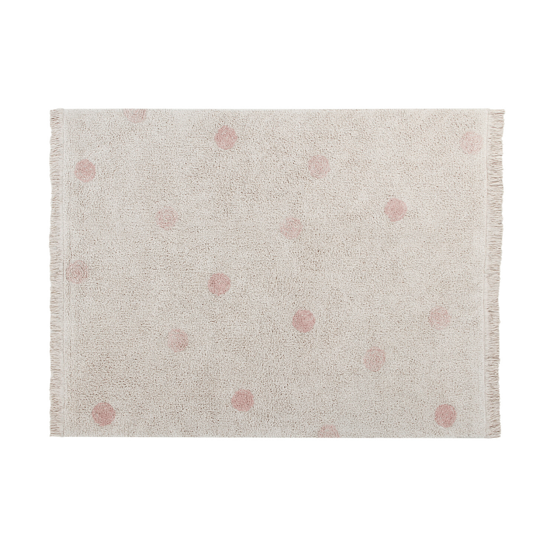 Hippy Dots Washable Rug - Vintage Nude - Project Nursery