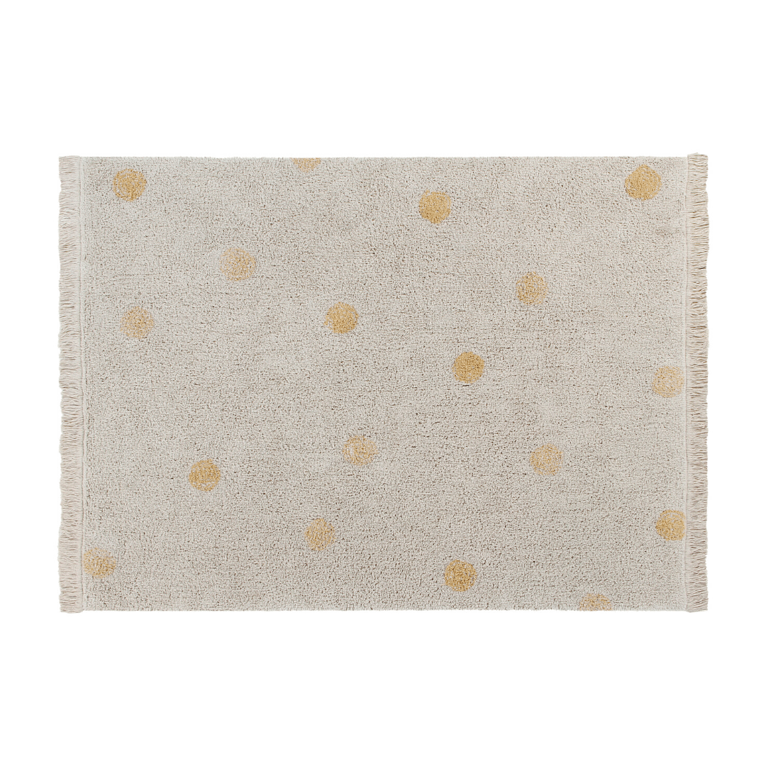 Hippy Dots Washable Rug - Honey - Project Nursery