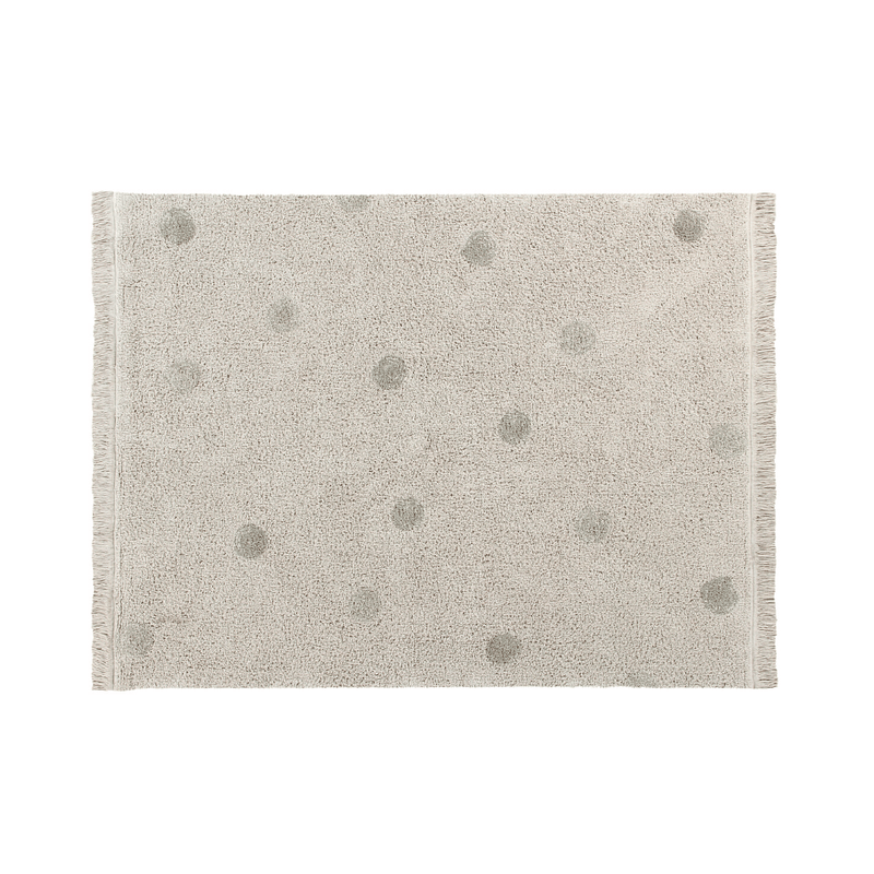 Hippy Dots Washable Rug - Olive - Project Nursery