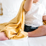 Marigold Knit Swaddle Blanket - Project Nursery