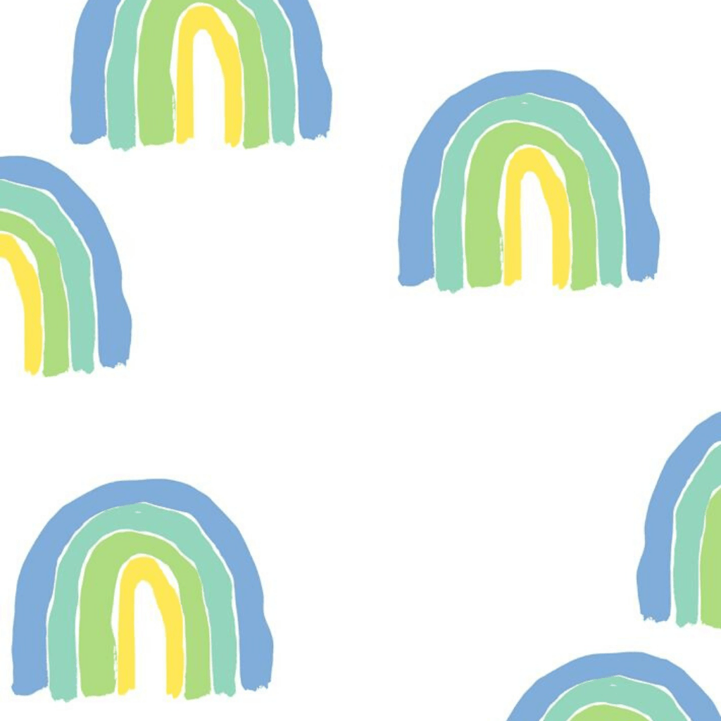 Green Rainbows Wallpaper - Project Nursery