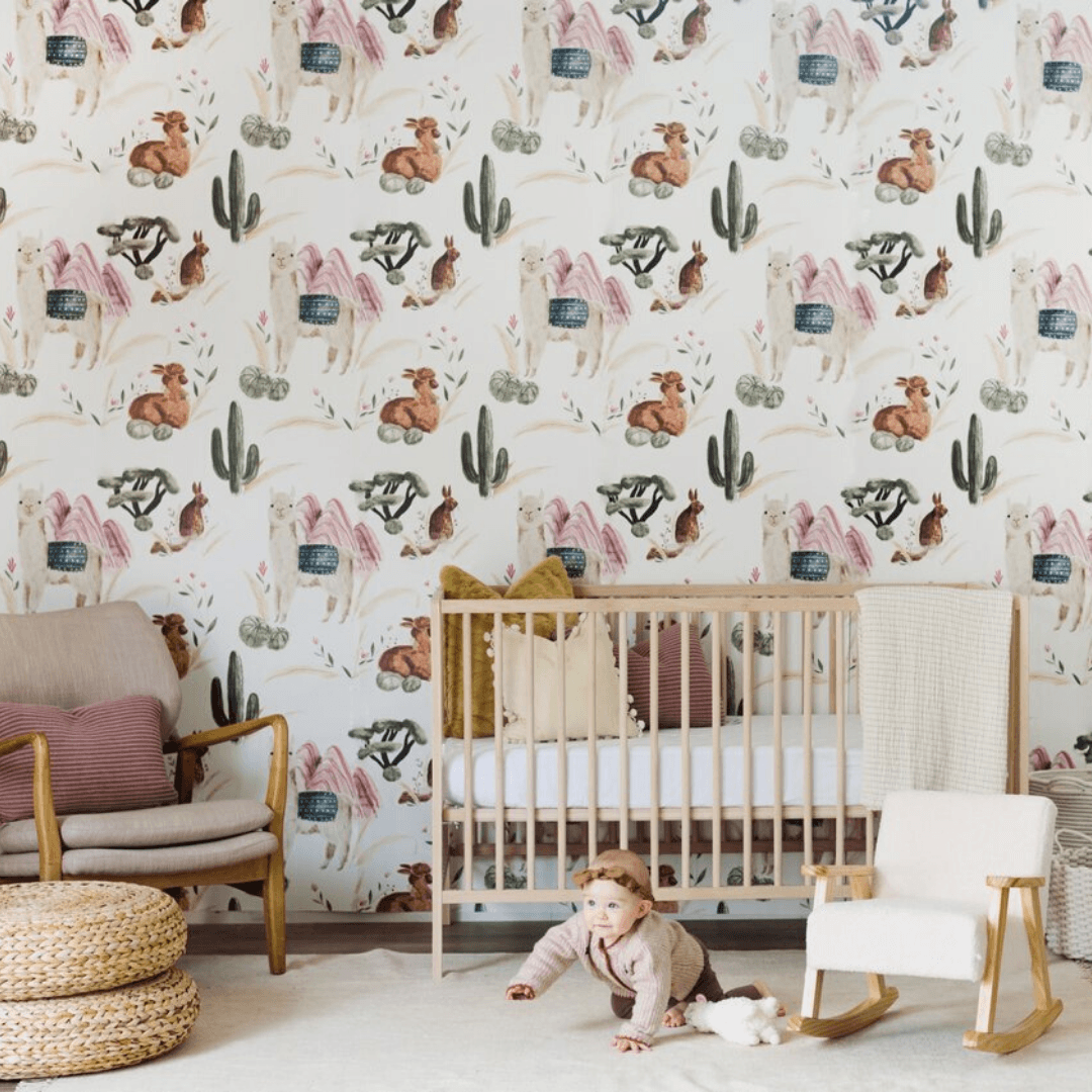 Alpaca Wallpaper Mural - Project Nursery