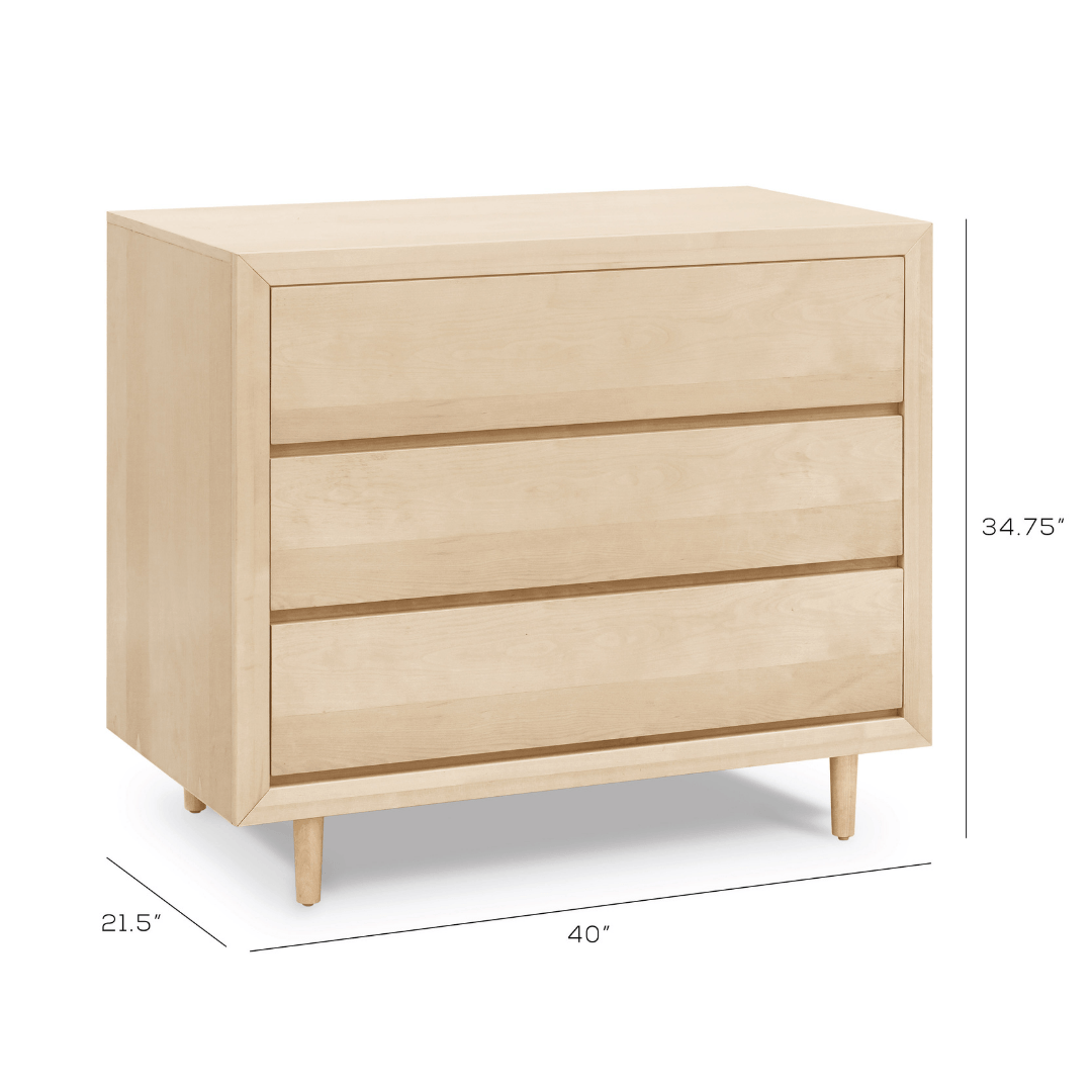 Nifty 3-Drawer Assembled Dresser - Walnut - Project Nursery
