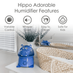 Crane Ultrasonic Cool Mist Humidifier - Violet the Hippo - Project Nursery