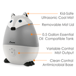 Crane Mini Humidifier and Aroma Diffuser - Grey Fox - Project Nursery
