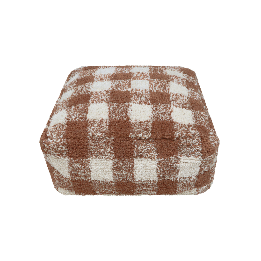 Vichy Checked Pouf