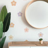Round Flowers Wall Decal Set - Pastel