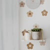 Round Flowers Wall Decal Set - Brown