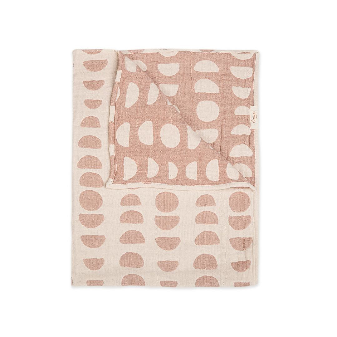 Copper Moon Phase Jacquard Blanket