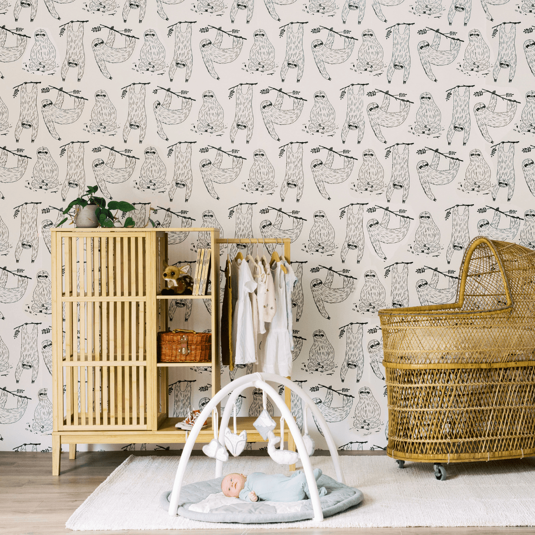 Mr. Sloth Wallpaper - Project Nursery