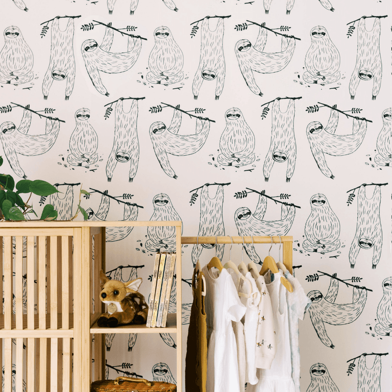 Mr. Sloth Wallpaper - Project Nursery