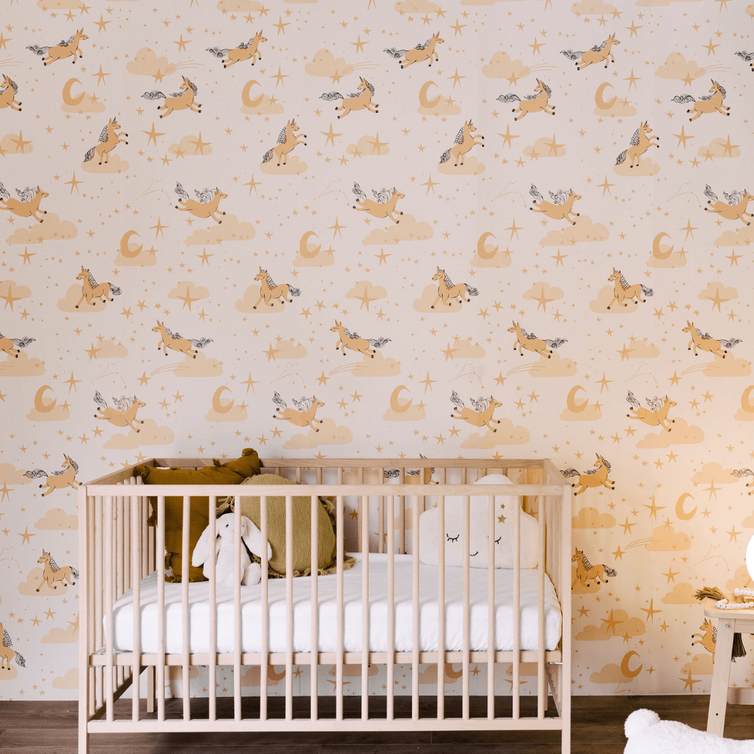 Goodnight Moon Wallpaper - Project Nursery