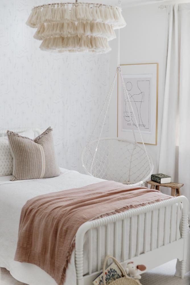 Gray Botanical Wildflower Wallpaper - Project Nursery