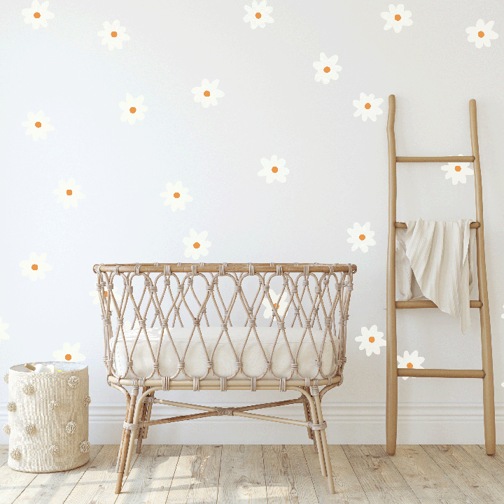whimsy daisy wall decals nursery