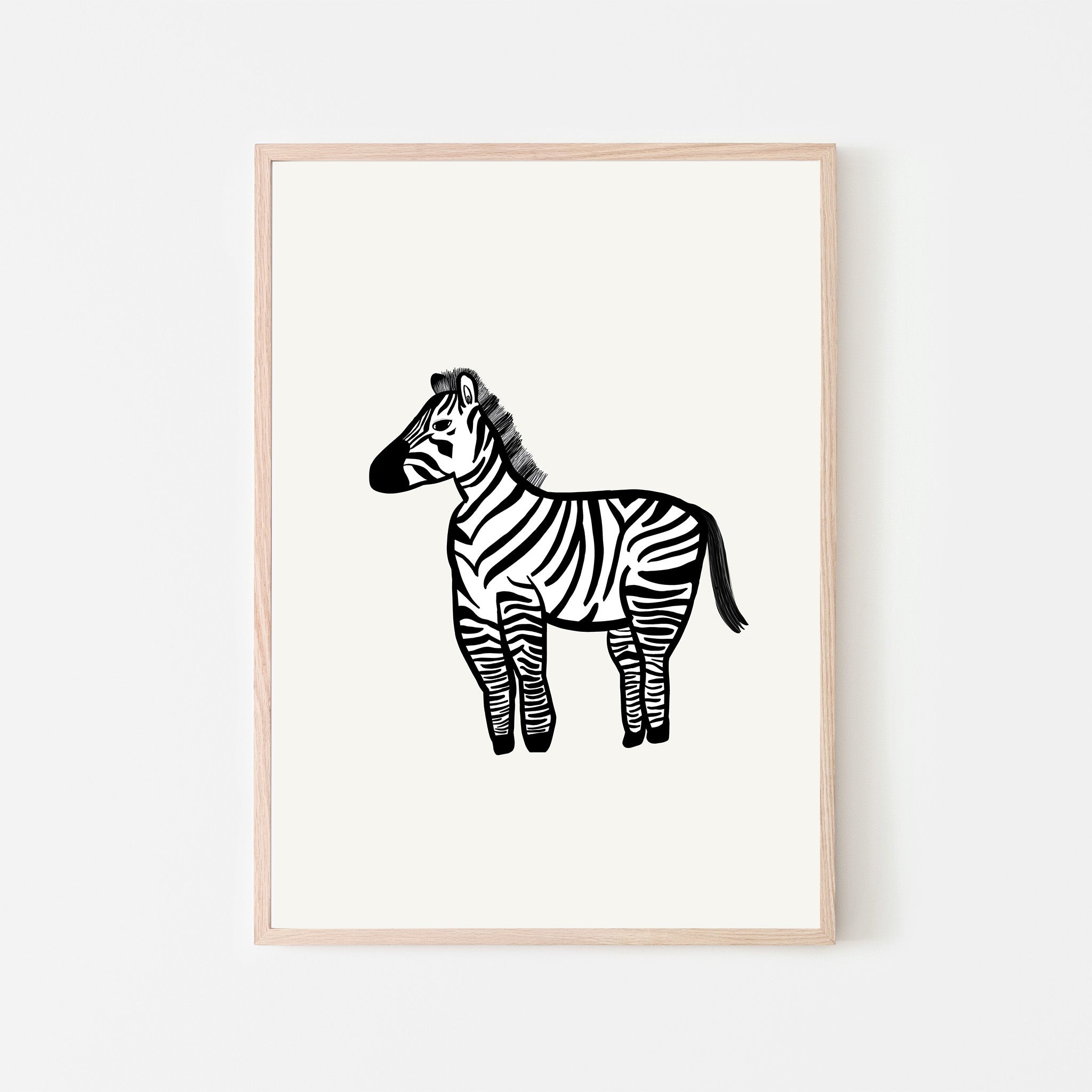 How to Draw a Zebra (Zoo Animals) Step by Step | DrawingTutorials101.com