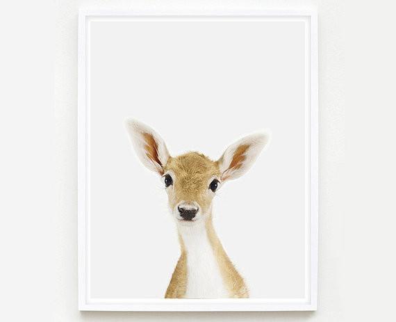 Baby Deer Little Darling Print - Project Nursery