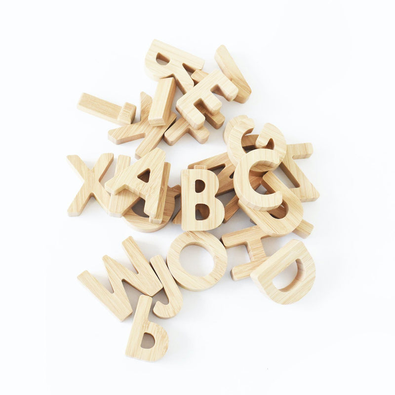 Bamboo Alphabet Wooden Toy Set - Project Nursery