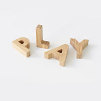 Bamboo Alphabet Wooden Toy Set - Project Nursery