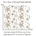 Neutral Stars Wall Sticker Set - Project Nursery