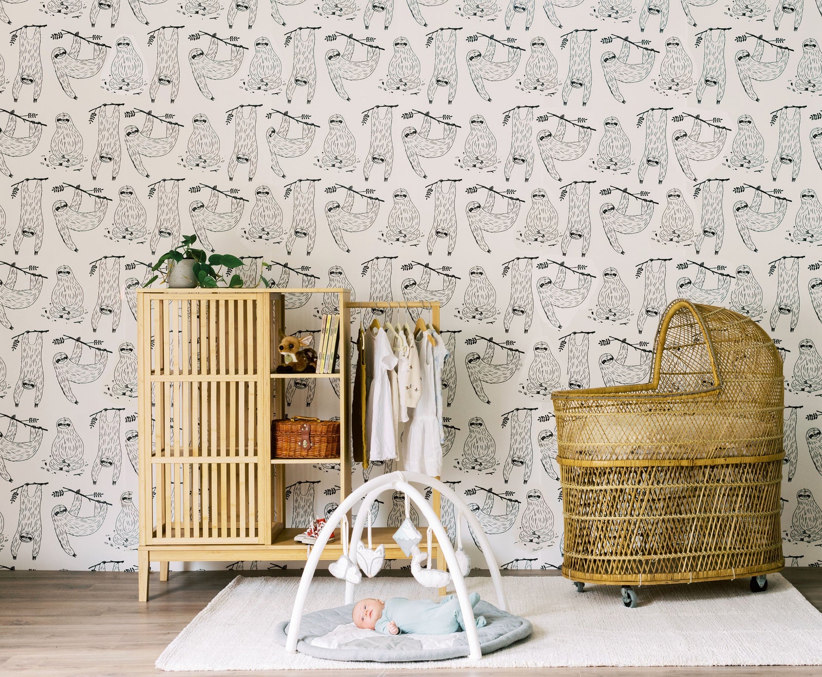 Mr. Sloth Wallpaper - Project Nursery