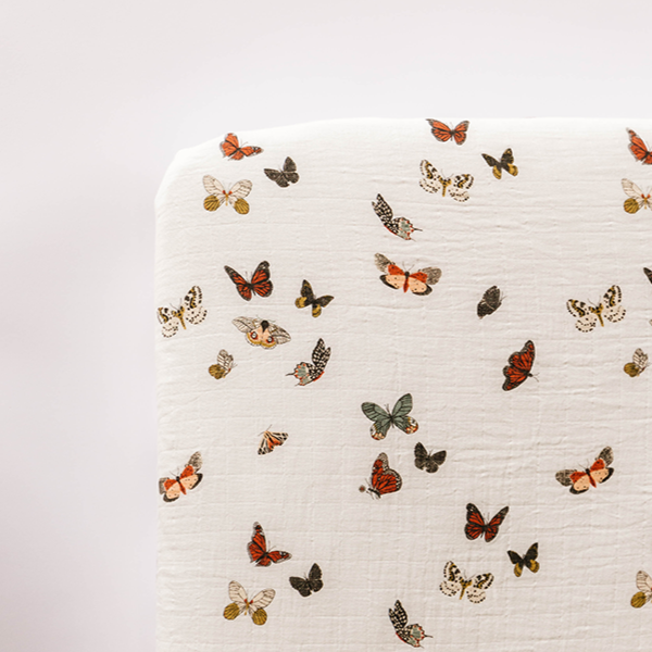 Butterfly Migration Crib Sheet