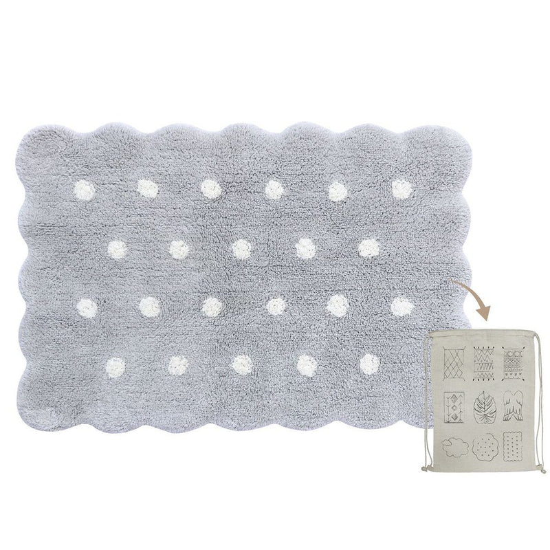 Mini Biscuit Washable Rug - Pearl Grey - Project Nursery