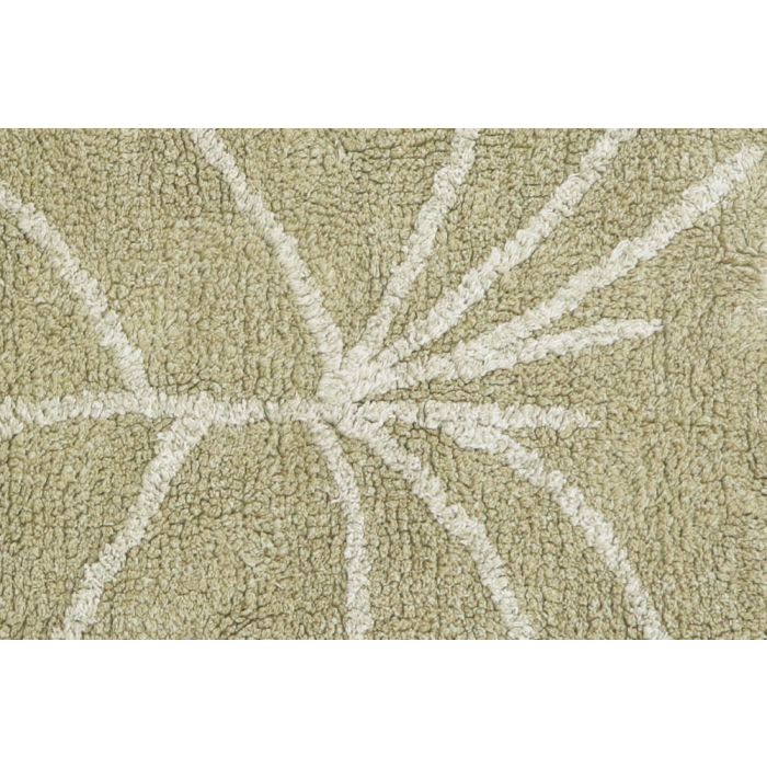 Mini Monstera Leaf Rug - Olive - Project Nursery