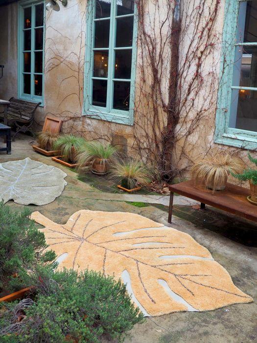 Monstera Leaf Rug - Honey - Project Nursery